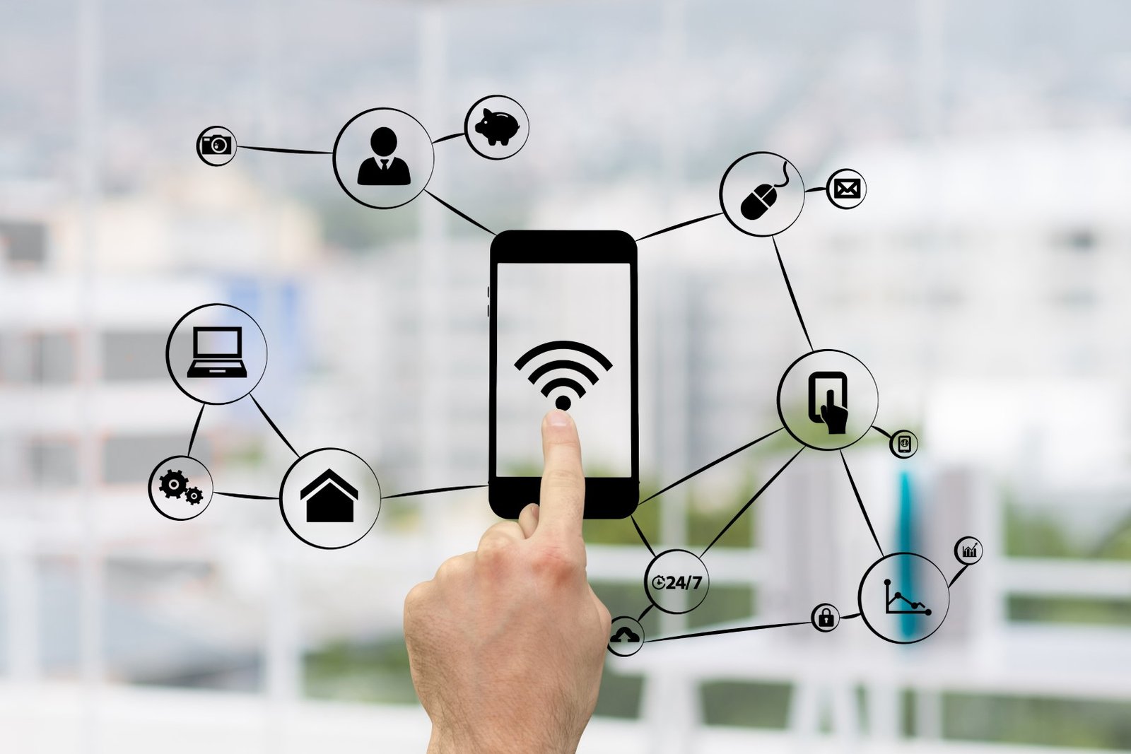 finger-touching-phone-with-wifi